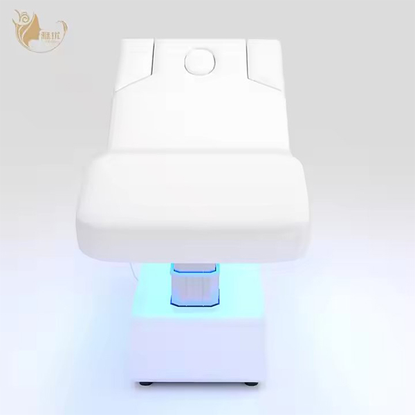 4 Motors Electric Massage Bed with LED Base Drawer and Tilting Function Salon Furniture