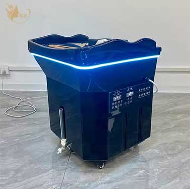 Portable Shampoo Basin with Steam and Water Circulation Function Salon Furniture