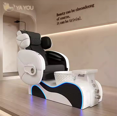 Superior Quality Luxury Fully Electric Massage Pedicure Chair Equipped with Colorful Light Surf for Nail Shop