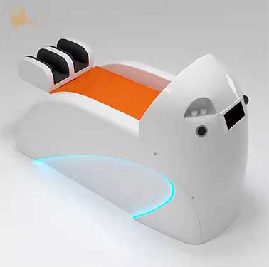 Yayou Futuristic Automatic Shampoo Bed with LED Accent Lighting and Adjustable Massage