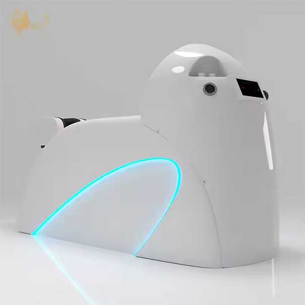 Yayou Futuristic Automatic Shampoo Bed with LED Accent Lighting and Adjustable Massage