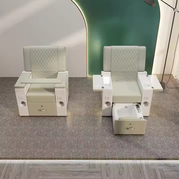 High Quality Electric Inverted Back Pedicure Chair LED Light Design Customizable Color Foot Massage Chair