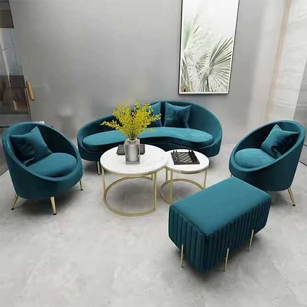 Hot Sale Living Room Custom Sofa New Style Changeable Color Furniture Sofa Set and Marble Table Top