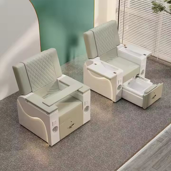 High Quality Electric Inverted Back Pedicure Chair LED Light Design Customizable Color Foot Massage Chair