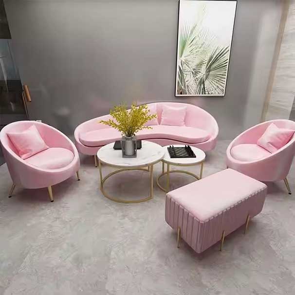 Hot Sale Living Room Custom Sofa New Style Changeable Color Furniture Sofa Set and Marble Table Top