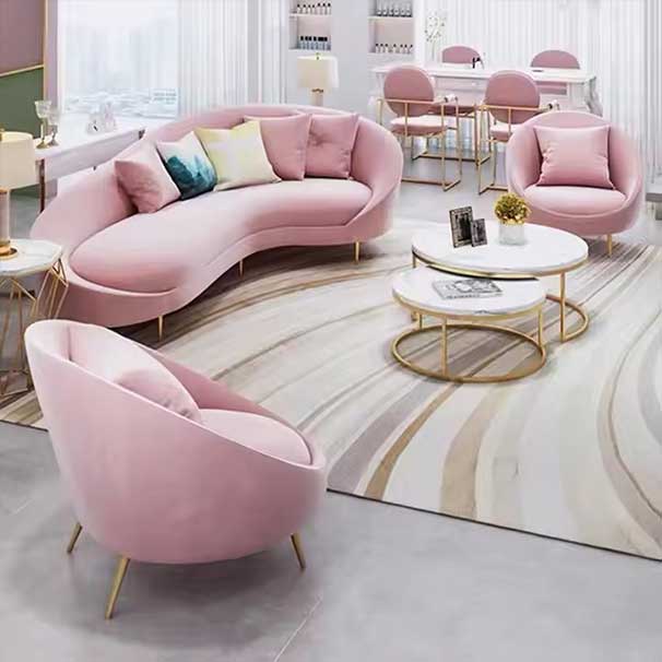 Hot Sale Living Room Custom Sofa New Style Changeable Color Furniture Sofa Set and Marble Table Top