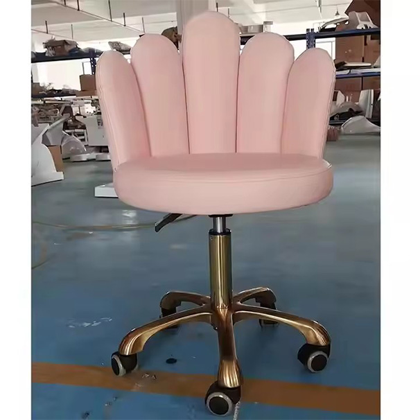 Hot Pink Adjustable Leather or Fabric Technician Stool Chair Beauty Salon Furniture Equipment Chair Stool