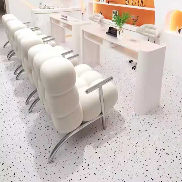 Luxury Custom Made Lacquered Marble Manicure Table with Mobile Phone Holder Modern Light Luxury Technician Chair for Salons