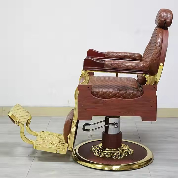 Brow Pump Handle Shampoo Massage Turkey Black Gold Swivel Styling Rem pink Purple Modern Barber Shop Furniture Set Barber Chair