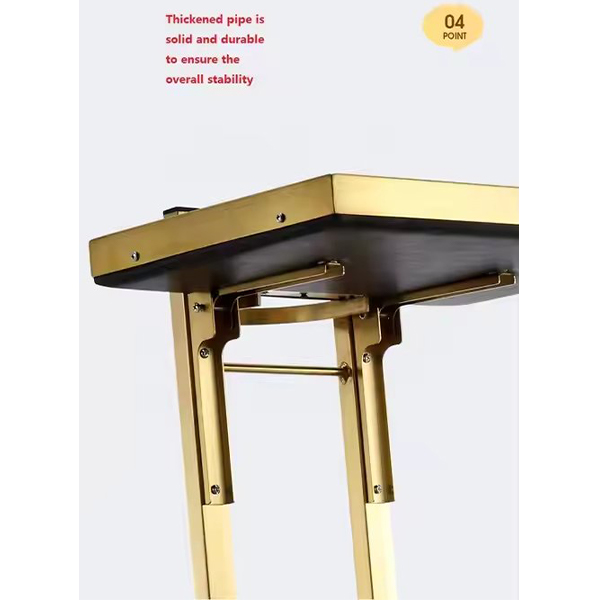 Foshan Factory New Style Wholesale Modern Gold Hair Salon Stainless Steel Beauty Stool Carts Trolley for Sale