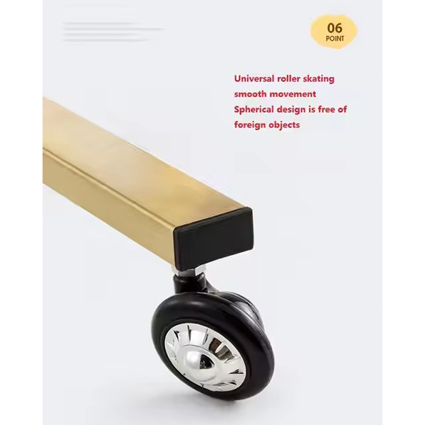 Foshan Factory New Style Wholesale Modern Gold Hair Salon Stainless Steel Beauty Stool Carts Trolley for Sale