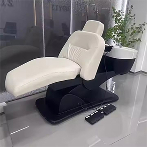High Quality Two Motor Electric Back Shampoo Chair Custom Shampoo Bed Water Circulation with Foot Control