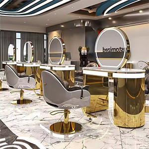 Hot Sale High-end Luxury LED Hairdressing Mirror Hanging Mirror Glass One Side Can Be Customized Size for Barber Shop