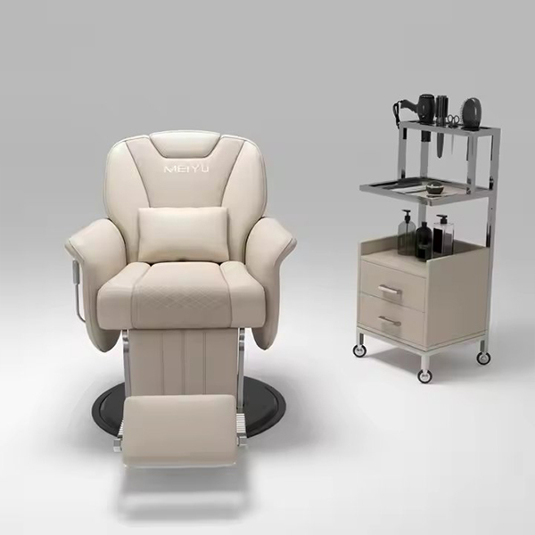 Hot Sale extra Large Pump Stainless Steel Base Barber Chair with Customizable Color LOGO for Barber Shop