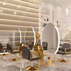 Modern Style Classic Luxury Hair Salon Furniture Hairdresser Salon Mirror Station Styling Station for Barbershop