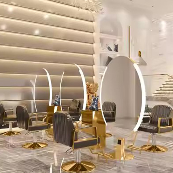 Modern Style Classic Luxury Hair Salon Furniture Hairdresser Salon Mirror Station Styling Station for Barbershop
